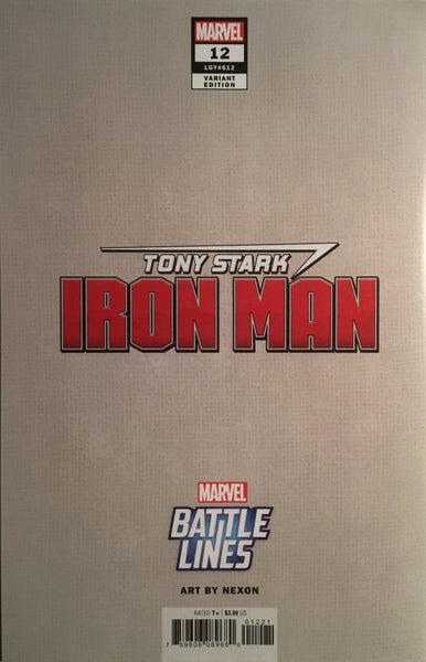 TONY STARK IRON MAN #12 BATTLE LINES VARIANT COVER