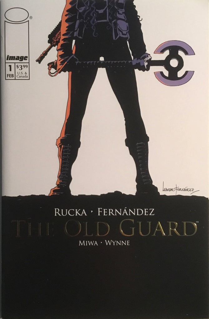 THE OLD GUARD # 1 RETAILER APPRECIATION GOLD LOGO VARIANT COVER