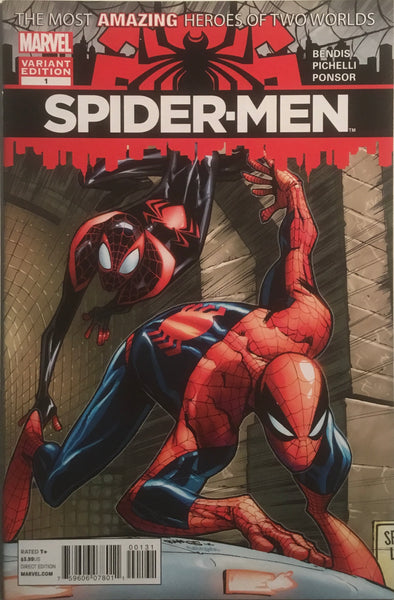 SPIDER-MEN # 1 RAMOS 1:30 VARIANT COVER
