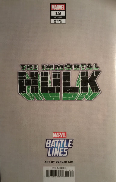 IMMORTAL HULK #18 BATTLE LINES VARIANT COVER