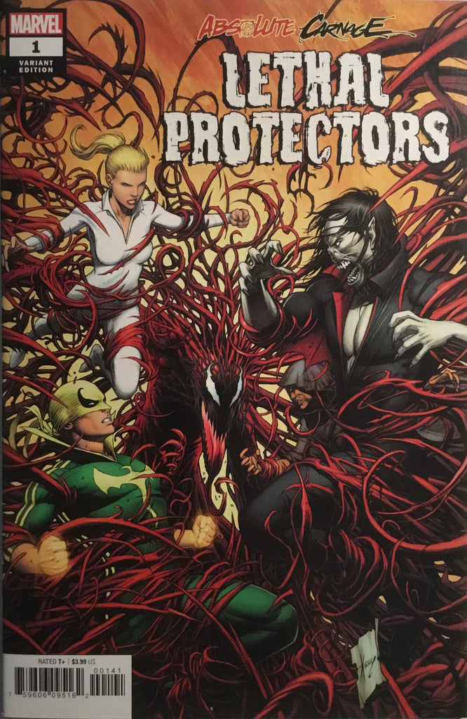 ABSOLUTE CARNAGE LETHAL PROTECTORS # 1 KEOWN 1:50 VARIANT COVER