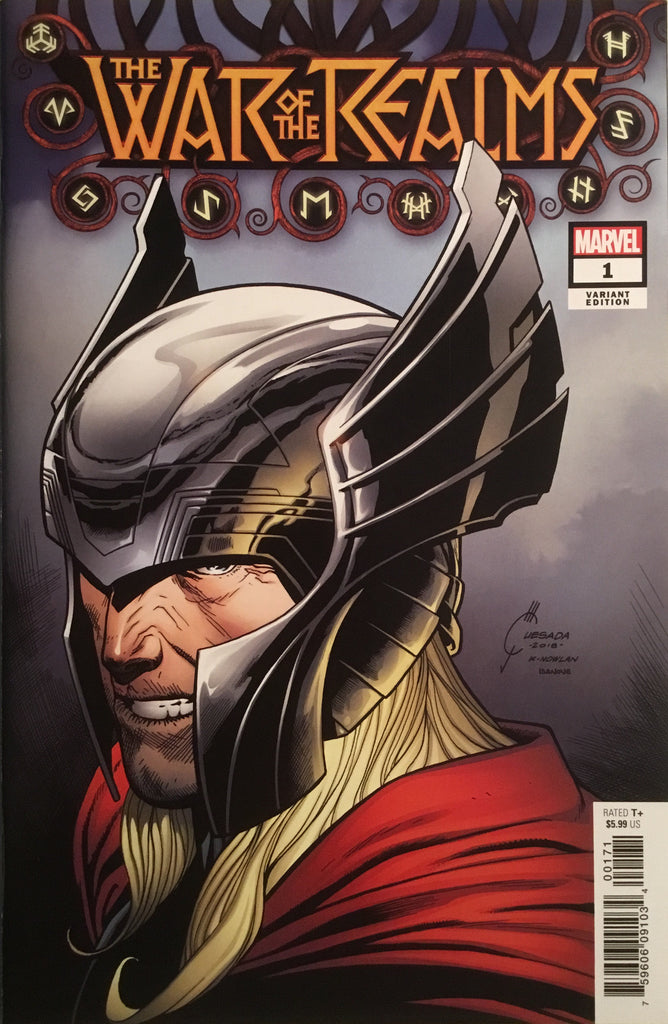WAR OF THE REALMS # 1 QUESADA 1:50 VARIANT COVER