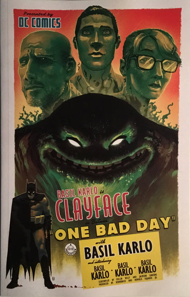 BATMAN ONE BAD DAY : CLAYFACE # 1 SHERMAN 1:25 VARIANT COVER