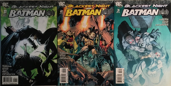 BLACKEST NIGHT : BATMAN #1-3 SET