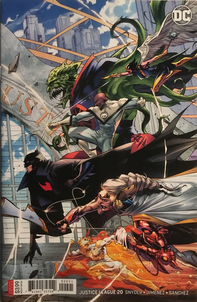 JUSTICE LEAGUE (2018) # 20 RIGHT HAND CONNECTING VARIANT COVER