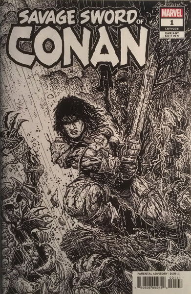 SAVAGE SWORD OF CONAN (2019) # 1 EASTMAN 1:50 BLACK & WHITE VARIANT COVER