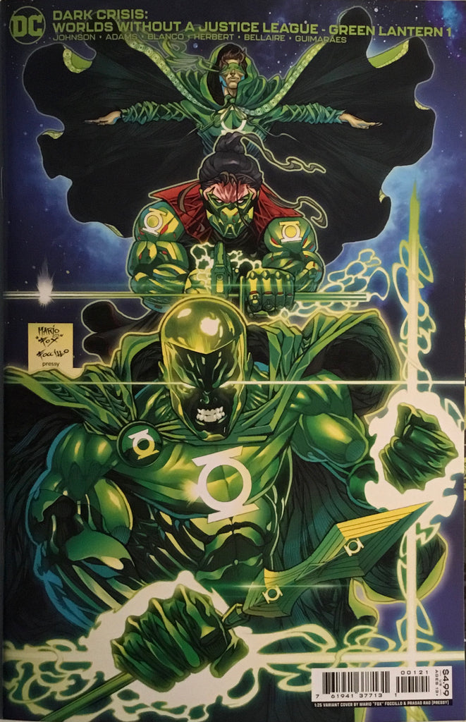 DARK CRISIS : WORLDS WITHOUT A JUSTICE LEAGUE - GREEN LANTERN # 1 FOCCILLO 1:25 VARIANT COVER
