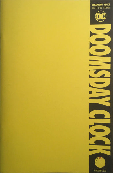 DOOMSDAY CLOCK #12 YELLOW BLANK COVER
