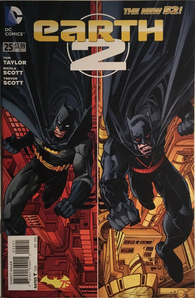 EARTH 2 #25 (THE NEW 52) BATMAN 75TH ANNIVERSARY VARIANT COVER