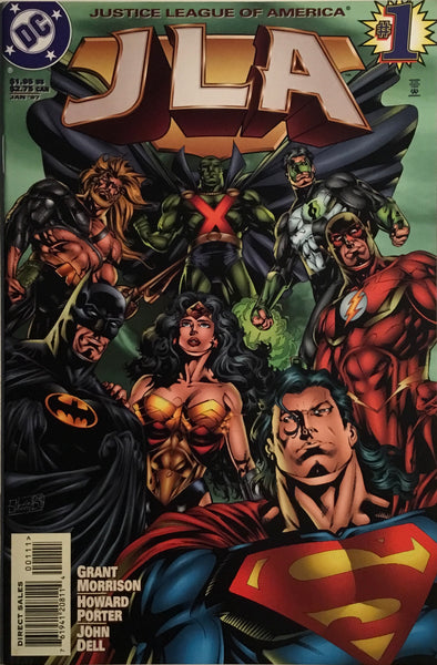 JLA JUSTICE LEAGUE OF AMERICA (1997-2006) # 01 FIRST TEAM APPEARANCE OF THE HYPERCLAN