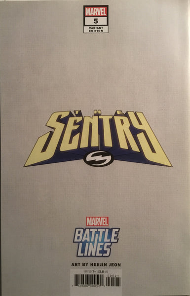 SENTRY # 5 GROOT BATTLE LINES VARIANT COVER