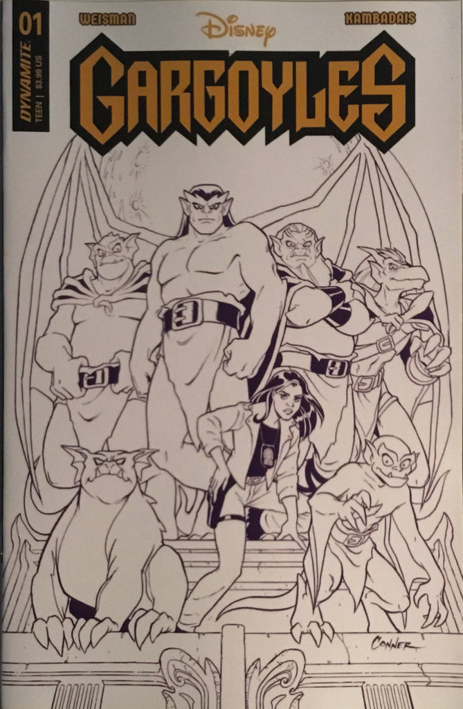 GARGOYLES # 1 CONNER 1:10 PURPLE LINE ART VARIANT COVER