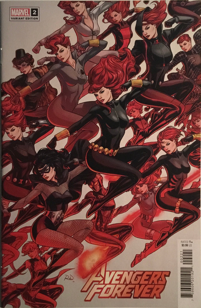 AVENGERS FOREVER # 2 BLACK WIDOW VARIANT COVER