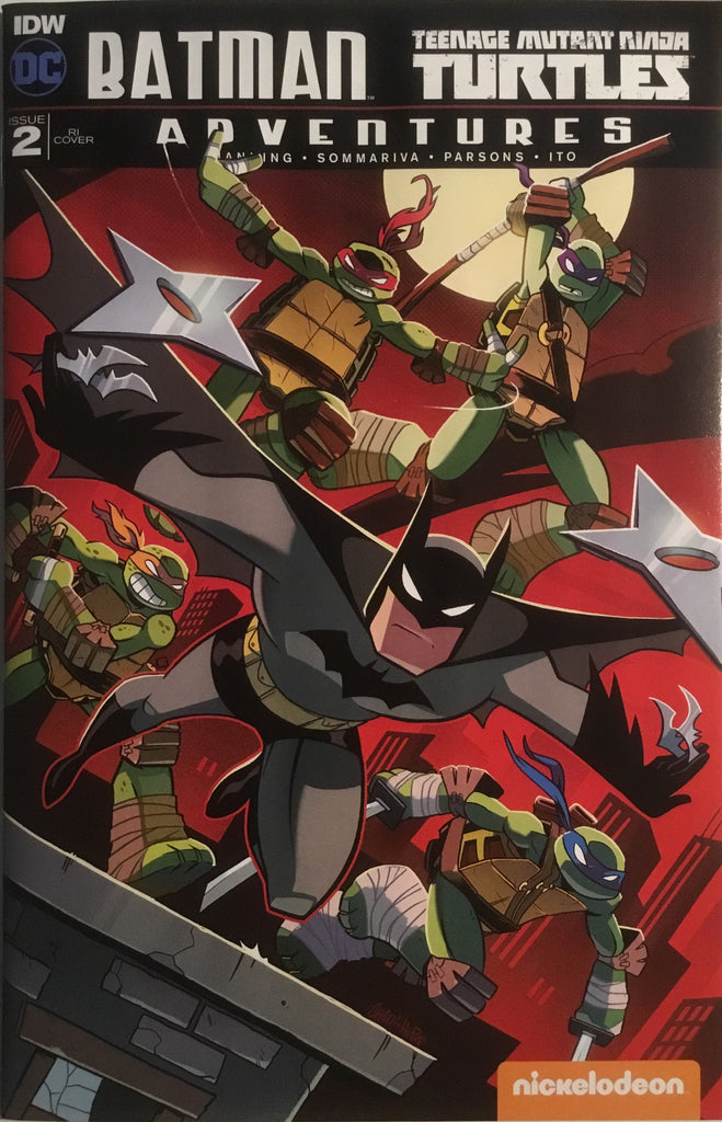 BATMAN / TEENAGE MUTANT NINJA TURTLES ADVENTURES # 2 THOMAS 1:10 VARIANT COVER