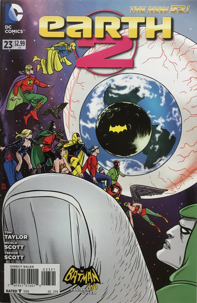 EARTH 2 #23 (THE NEW 52) BATMAN '66 1:25 VARIANT COVER
