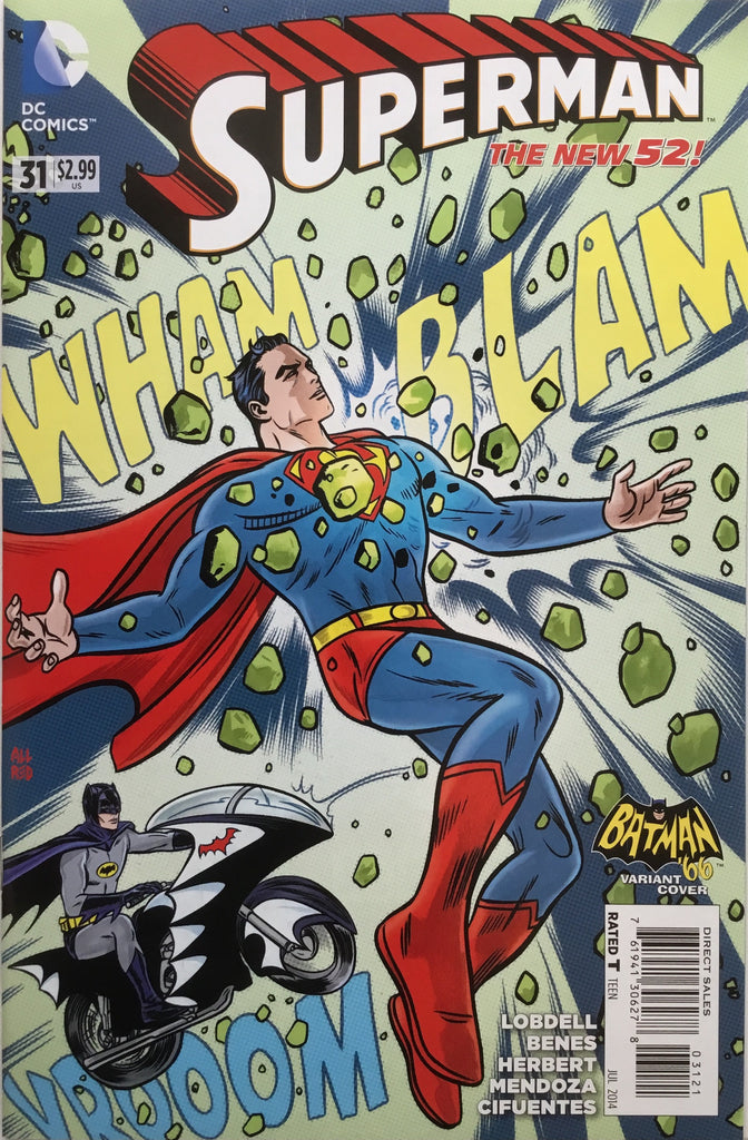 SUPERMAN (THE NEW 52) #31 BATMAN '66 1:25 VARIANT COVER