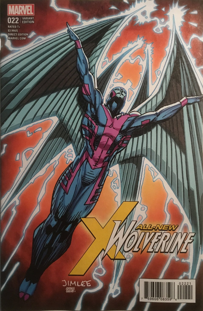 JIM LEE X-MEN TRADING CARD VARIANT COVER - ARCHANGEL (ALL NEW WOLVERINE #22)