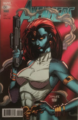 JIM LEE X-MEN TRADING CARD VARIANT COVER - MYSTIQUE (AVENGERS # 9