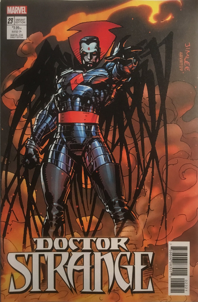 JIM LEE X-MEN TRADING CARD VARIANT COVER - MR SINISTER (DOCTOR STRANGE #23)