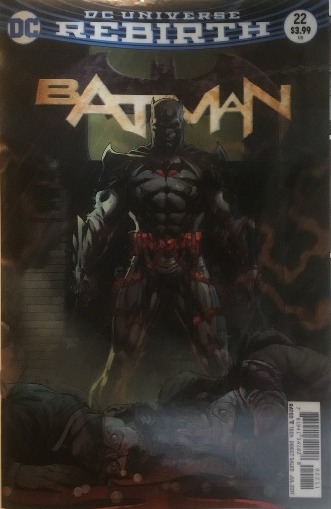 BATMAN (REBIRTH) # 22 THE BUTTON PART 3 LENTICULAR COVER