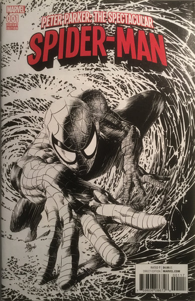 PETER PARKER THE SPECTACULAR SPIDER-MAN #1 (2017) PARTY SKETCH VARIANT