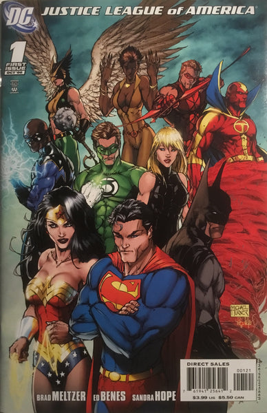 JUSTICE LEAGUE OF AMERICA (2006-2011) # 1 TURNER 1:10 VARIANT COVER