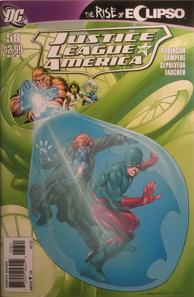 JUSTICE LEAGUE OF AMERICA (2006-2011) #58 LOPRESTI 1:10 VARIANT COVER