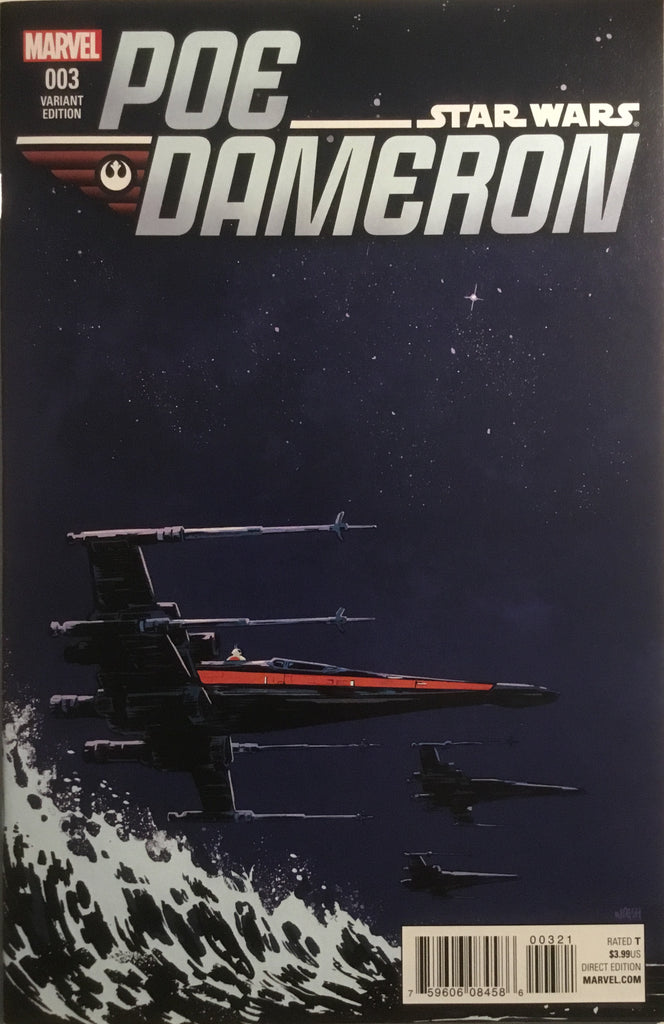 STAR WARS : POE DAMERON # 3 WALSH 1:25 VARIANT COVER