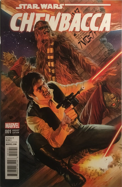 STAR WARS CHEWBACCA # 1 ALEX ROSS 1:50 VARIANT COVER