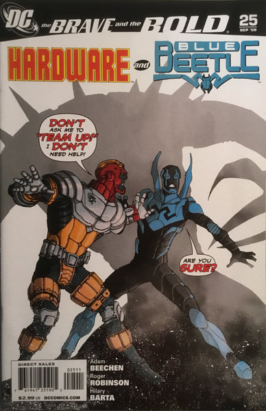 BRAVE AND THE BOLD (2007-2010) #25 FEATURING HARDWARE AND BLUE BEETLE