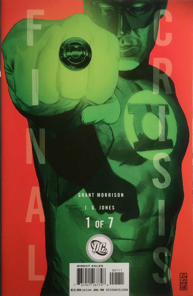 FINAL CRISIS # 1 GREEN LANTERN COVER