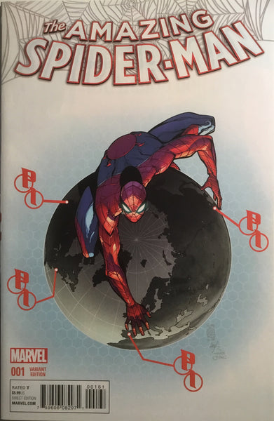 AMAZING SPIDER-MAN # 1 (2015) CAMUNCOLI 1:50 VARIANT COVER - Comics 'R' Us