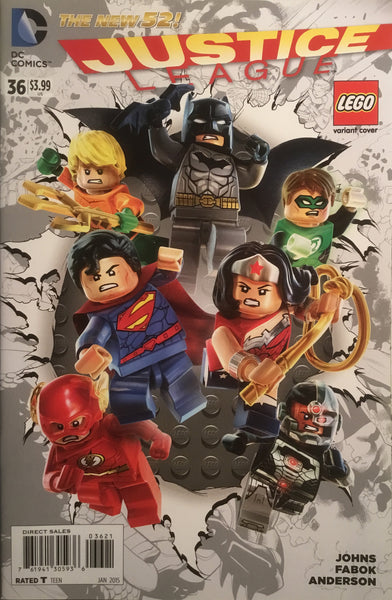 JUSTICE LEAGUE (THE NEW 52) #36 LEGO VARIANT COVER
