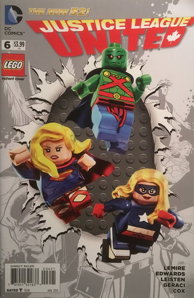 JUSTICE LEAGUE UNITED # 6 LEGO VARIANT COVER
