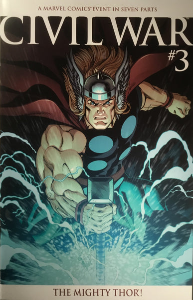 CIVIL WAR (2006 SERIES) # 3 THOR VARIANT COVER - Comics 'R' Us