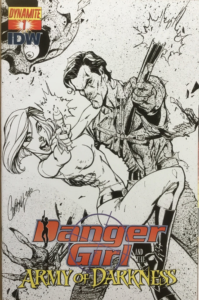 DANGER GIRL AND THE ARMY OF DARKNESS # 1 CAMPBELL SKETCH COVER (1:10 VARIANT) - Comics 'R' Us