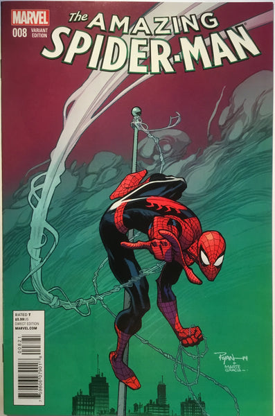 AMAZING SPIDER-MAN # 8 (2014) OTTLEY 1:25 VARIANT - Comics 'R' Us