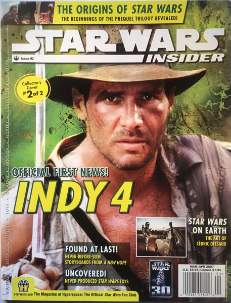 STAR WARS INSIDER # 92 INDIANA JONES COVER