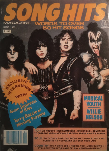 SONG HITS MAGAZINE FEATURING KISS