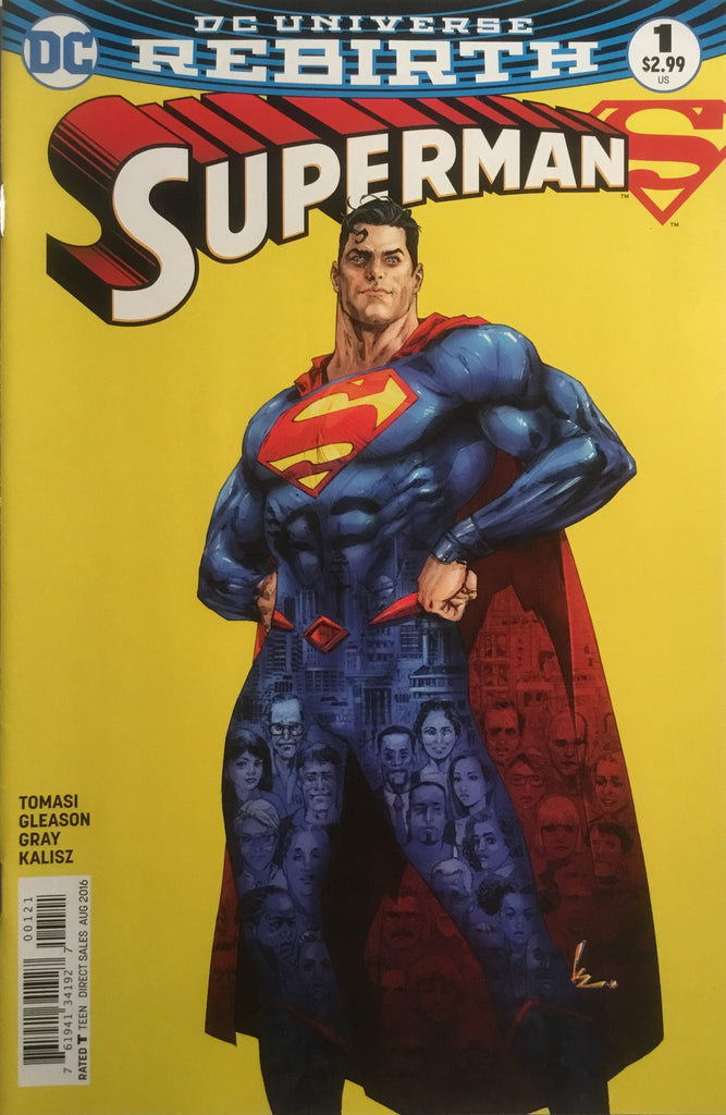 SUPERMAN # 1 (DC UNIVERSE REBIRTH) VARIANT COVER FIRST PRINTING