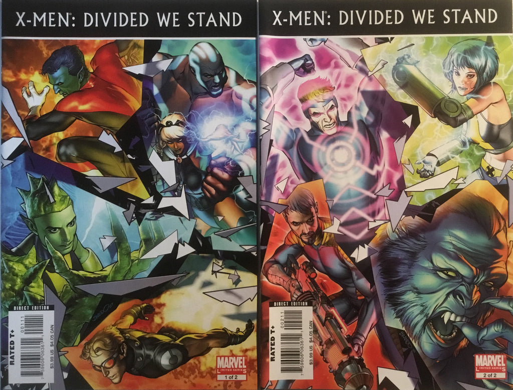X-MEN : DIVIDED WE STAND # 1 & 2