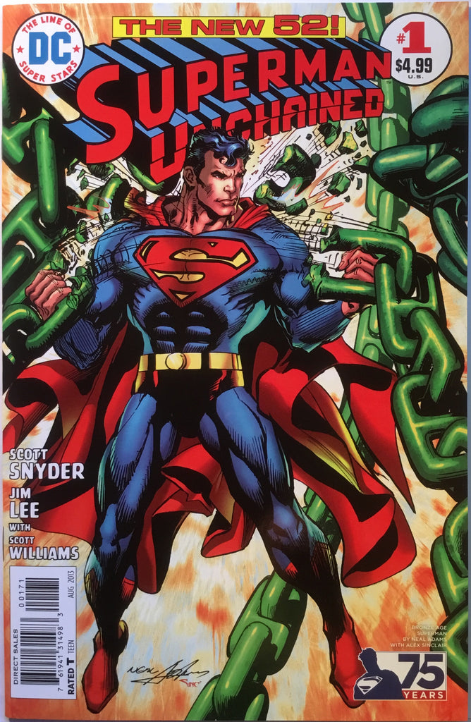 SUPERMAN UNCHAINED # 1 NEAL ADAMS 1:50 VARIANT