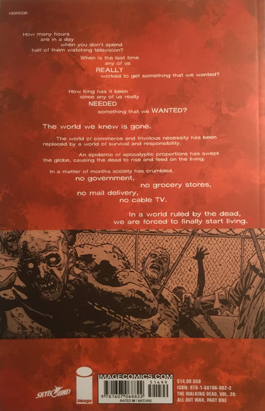 THE WALKING DEAD VOL 20 ALL OUT WAR PART 1 GRAPHIC NOVEL