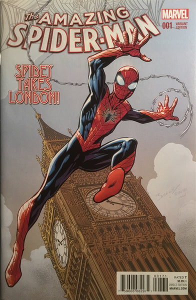 AMAZING SPIDER-MAN # 1 (2015) BAGLEY 1:25 VARIANT COVER - Comics 'R' Us